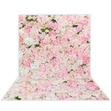 Allenjoy Pink Backdrop Romantic Flower Wall Background for Girls Baby Shower