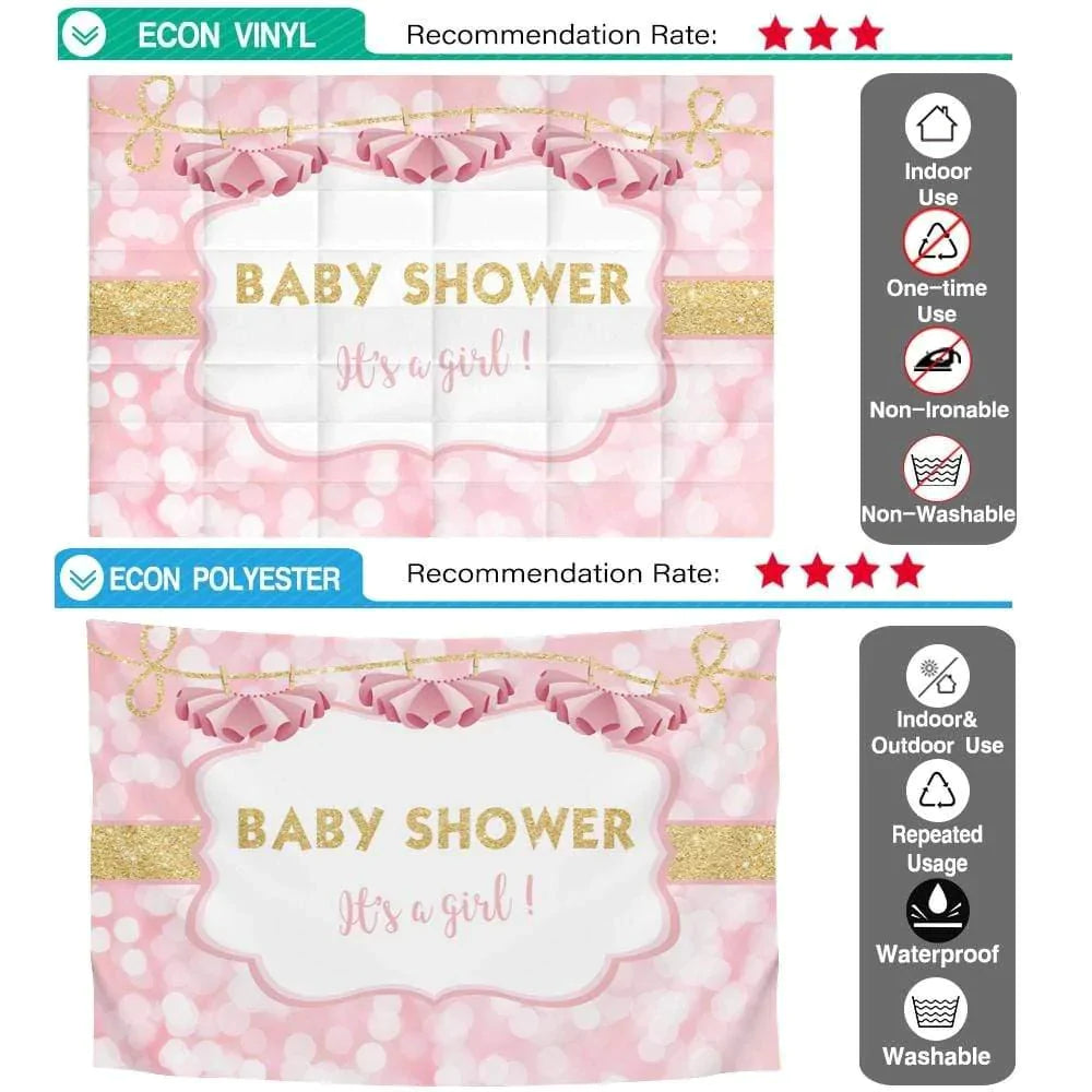 Allenjoy Pink Bokeh Backdrop for Girl Baby Shower - Allenjoystudio