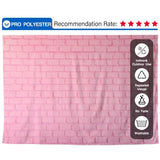 Allenjoy Pink Brick Walls Maiden Heart Photography Backdrop - Allenjoystudio