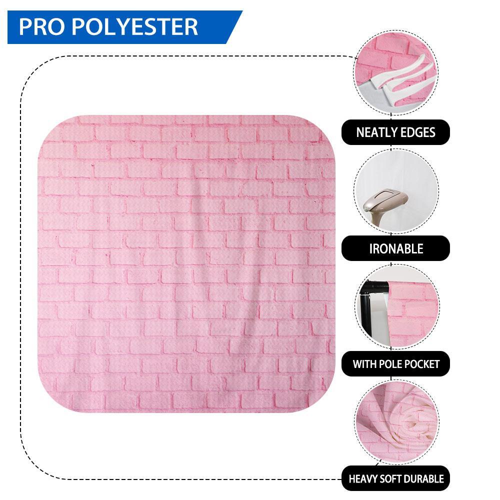 Allenjoy Pink Brick Walls Maiden Heart Photography Backdrop - Allenjoystudio