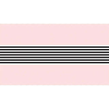 Allenjoy Pink Eiffel Tower Lady Dog Romantic Backdrop Stripes Tablecloth - Allenjoystudio