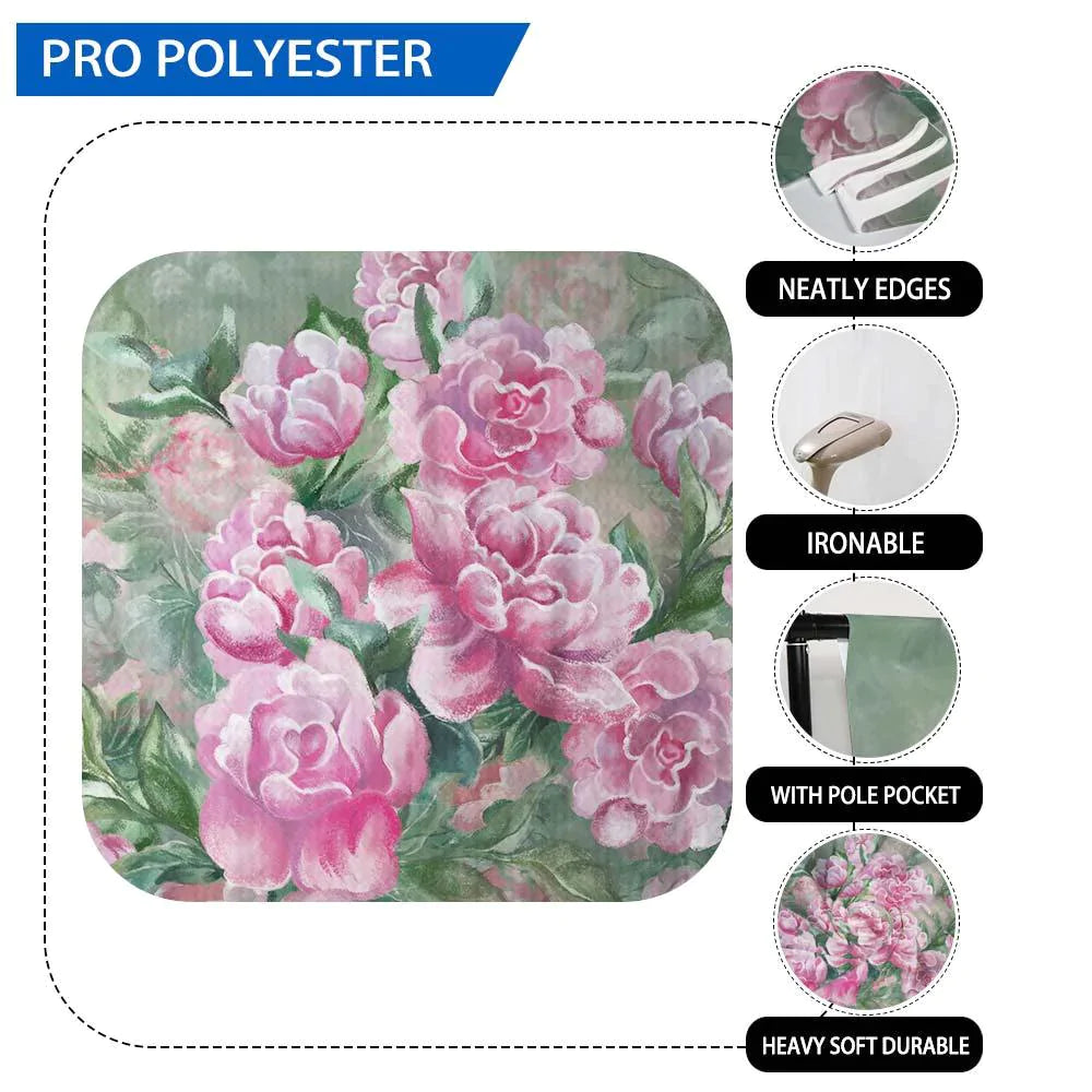 Allenjoy Pink Flower Portrait Spring Backdrop - Allenjoystudio