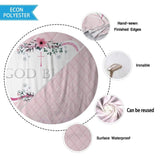 Allenjoy Pink Headboard  Backdrop Tablecloth for Baptism - Allenjoystudio