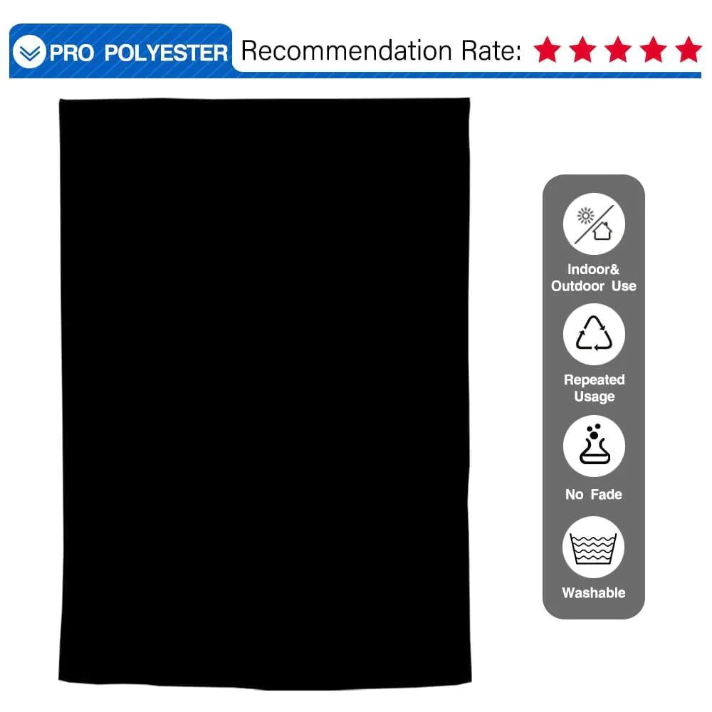 Allenjoy Black Solid Color Fabric Photography Bacdrop - Allenjoystudio
