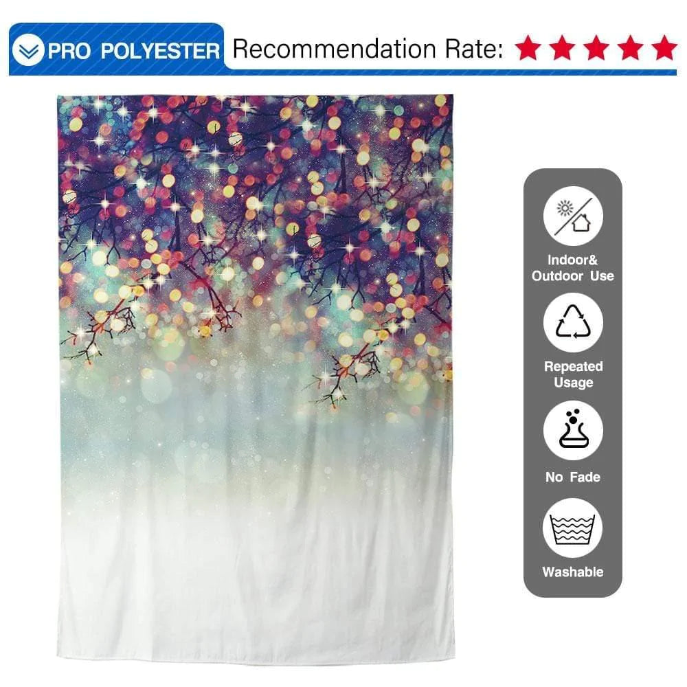 Allenjoy Bokeh Colorful Spot with Branches Backdrop - Allenjoystudio