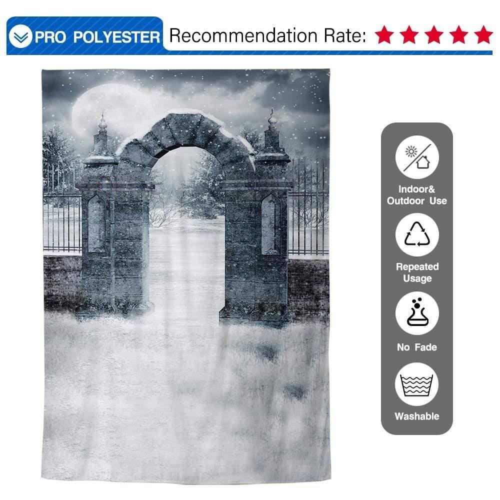 Allenjoy Halloween Shek Mun Snow Photographic Backdrop - Allenjoystudio