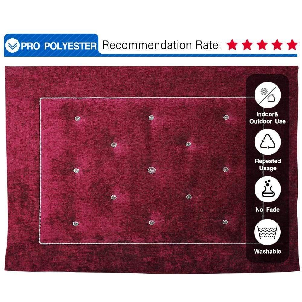 Allenjoy Modern Elegant Red Headboard Backdrop - Allenjoystudio