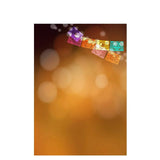 Allenjoy Polyester Photocall Backdrop Bokeh Day of the Dead Paper Cutting Mexico Colorful