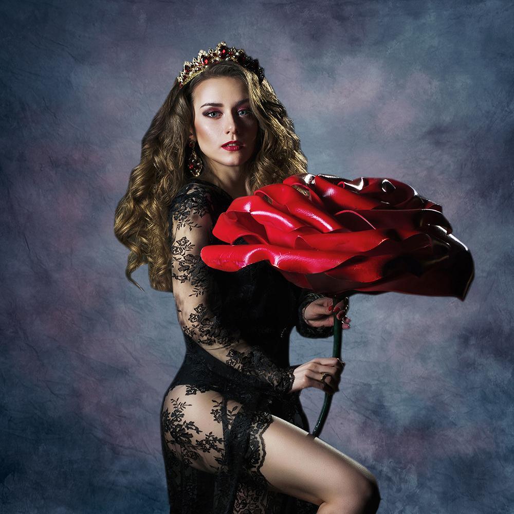 Allenjoy Old Master Purple Abstract Painting Backdrop - Allenjoystudio