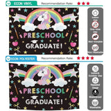 Allenjoy Preschool Rainbow Starry Unicorn Graduate Backdrop - Allenjoystudio