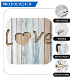 Allenjoy Romantic Love Heart  Blue Wooden Backdrop - Allenjoystudio