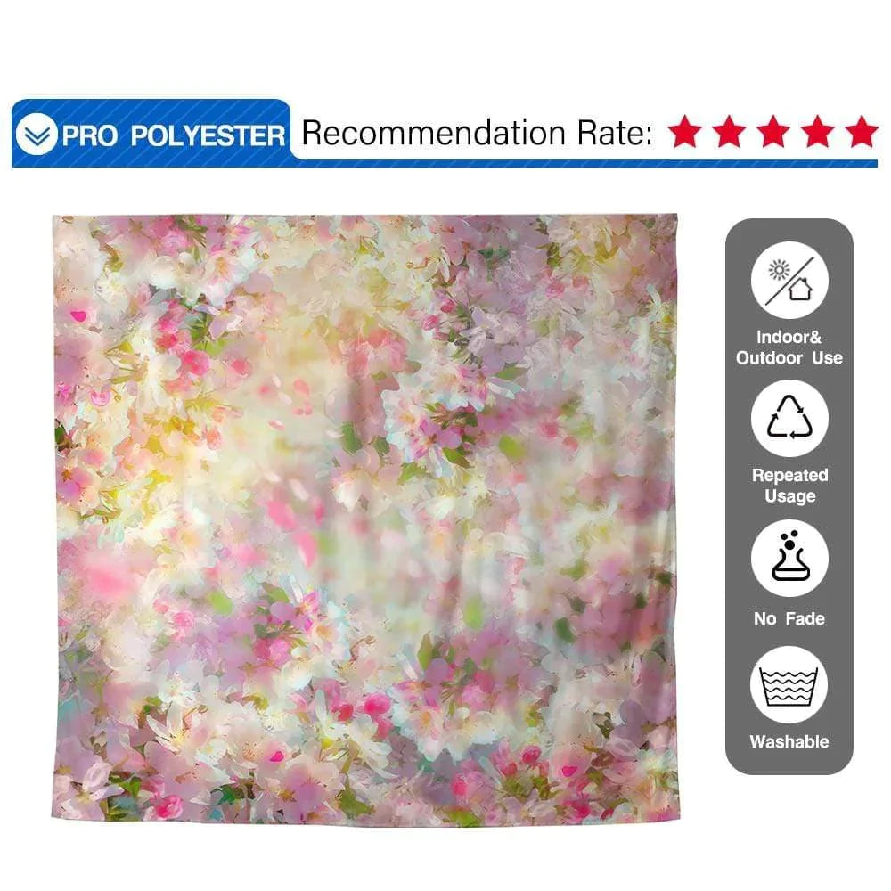 Allenjoy Prom Backdrop  Dreamy Beautiful Oil Painting Floral for Girls Baby Shower - Allenjoystudio