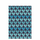 Allenjoy Valentine Day Blue Love Heart Graffiti Backdrop