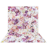 Allenjoy Purple Backdrop Romantic Flower Wall Background for Girls Baby Shower