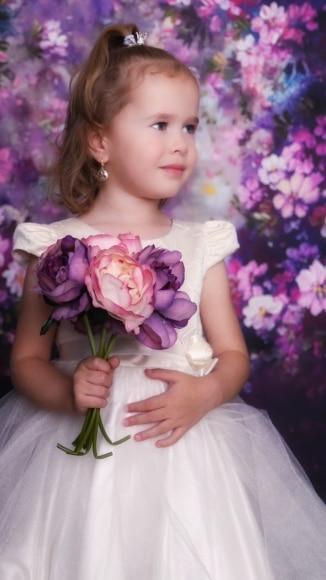 Allenjoy Purple Dreamy Flower Backddrop - Allenjoystudio