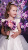 Allenjoy Purple Dreamy Flower Backddrop - Allenjoystudio