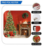Allenjoy Red  Christmas Tree Fireplace Gifts on Floor Famliy Photography Backdrop - Allenjoystudio
