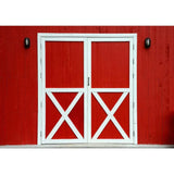 Allenjoy Red Barn Door Farm Thanksgiving Harvest Backdrop - Allenjoystudio