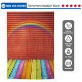Allenjoy Red Brick Wall Rainbow Newborn Floor Backdrop - Allenjoystudio