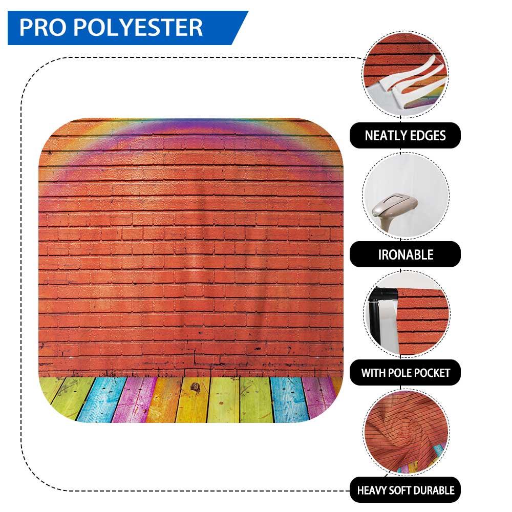 Allenjoy Red Brick Wall Rainbow Newborn Floor Backdrop - Allenjoystudio
