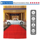 Allenjoy Red Carpet Background for Photo Studio Luxury Car Star Party Photocall Photo Prop - Allenjoystudio