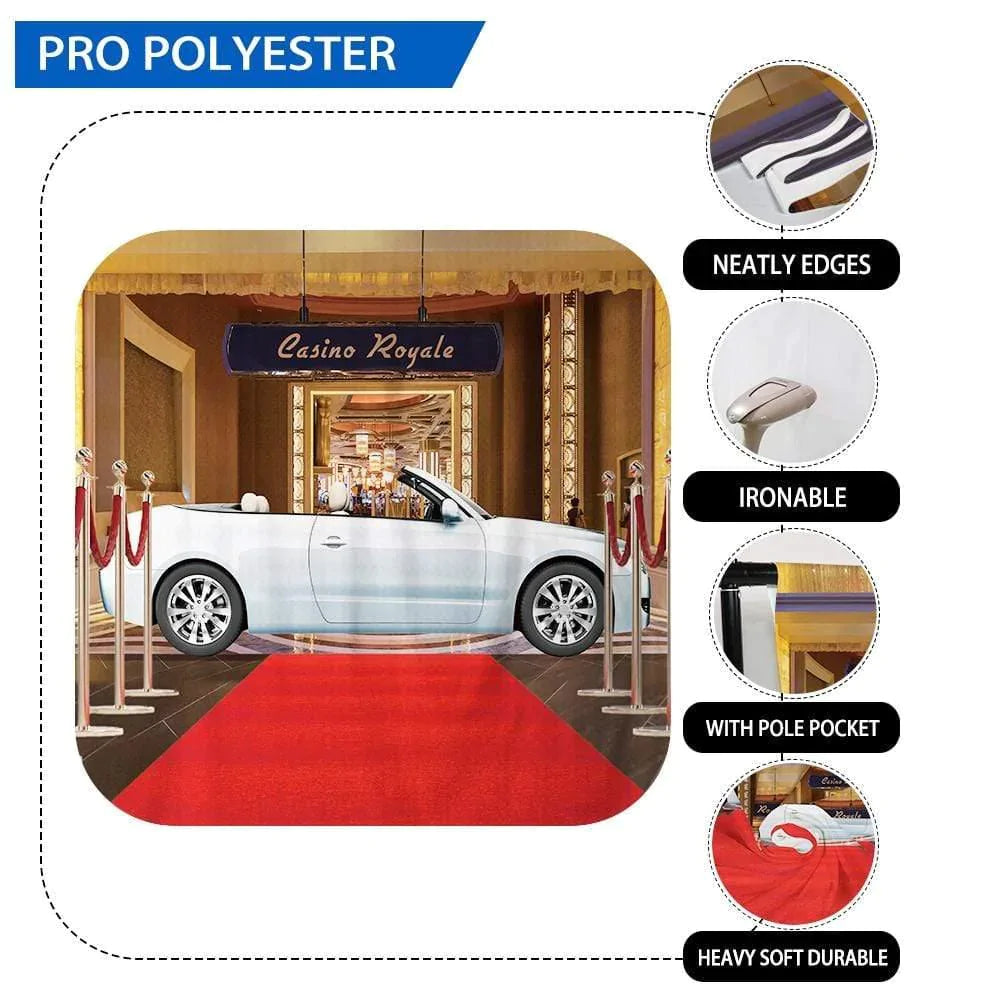 Allenjoy Red Carpet Background for Photo Studio Luxury Car Star Party Photocall Photo Prop - Allenjoystudio