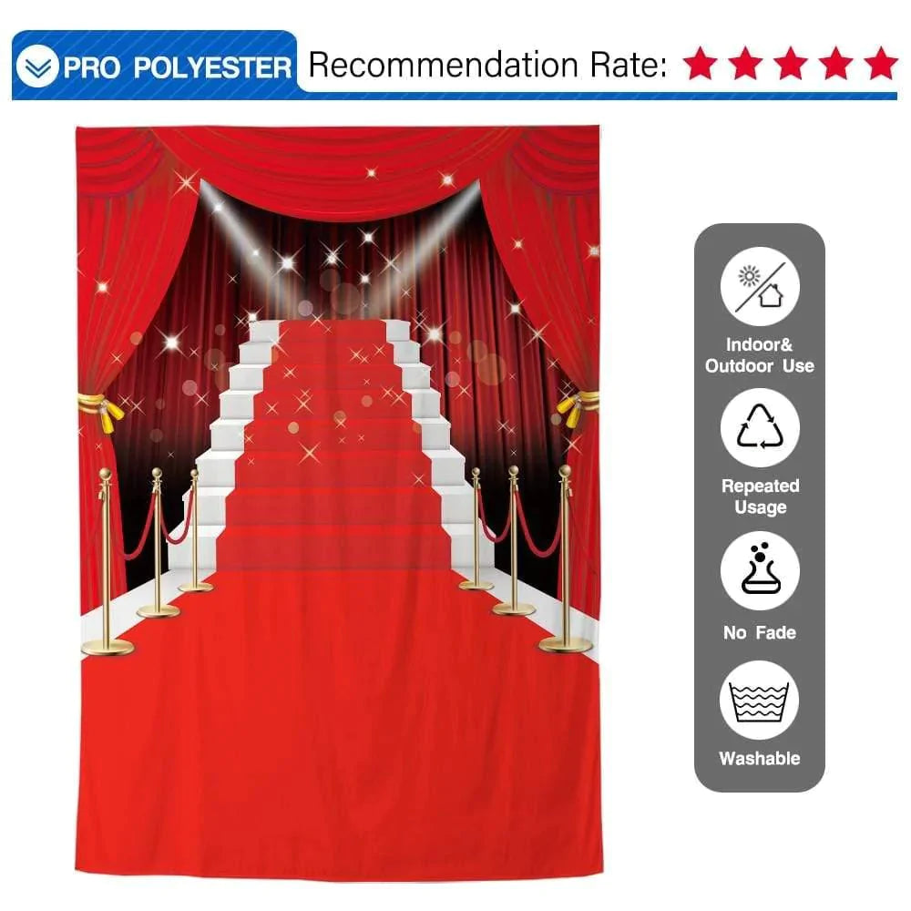 Allenjoy Red Carpet Photography Background Birthday Party Backdrop for Photographers - Allenjoystudio