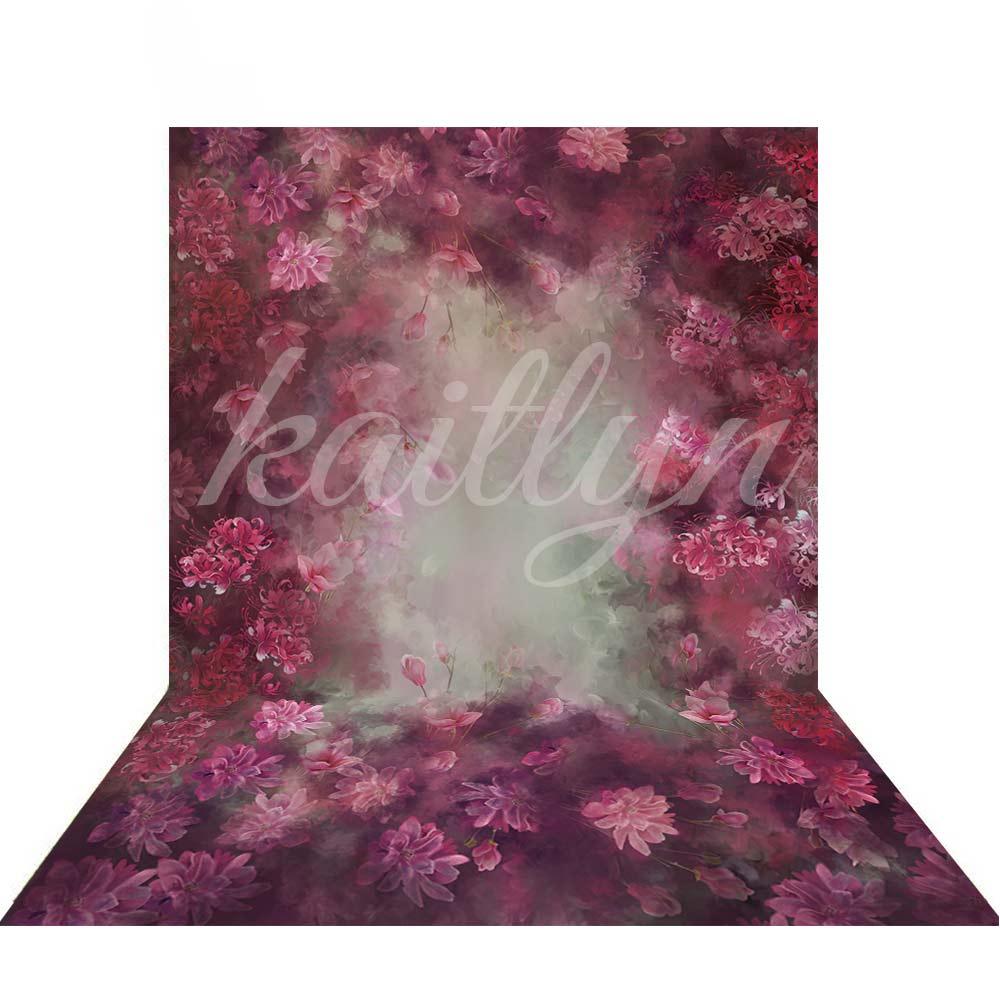 Allenjoy Red Floral Blossom Backdrop - Allenjoystudio