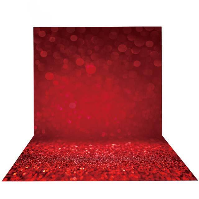 Allenjoy Red Glittering Christmas Photography Backdrop - Allenjoystudio