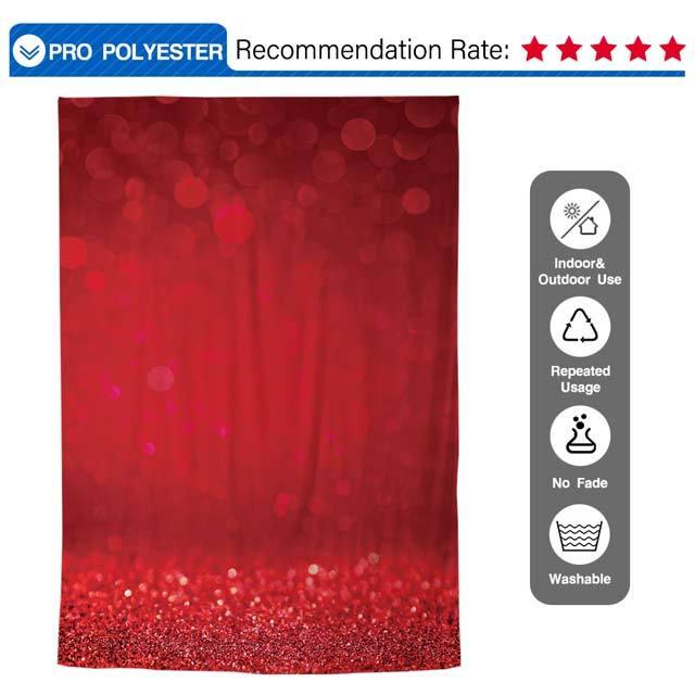 Allenjoy Red Glittering Christmas Photography Backdrop - Allenjoystudio