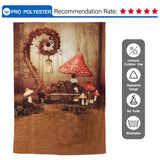 Allenjoy Red Mushroom Alice Wonderland Cute Baby Photo Booth Background for Photo Studio - Allenjoystudio