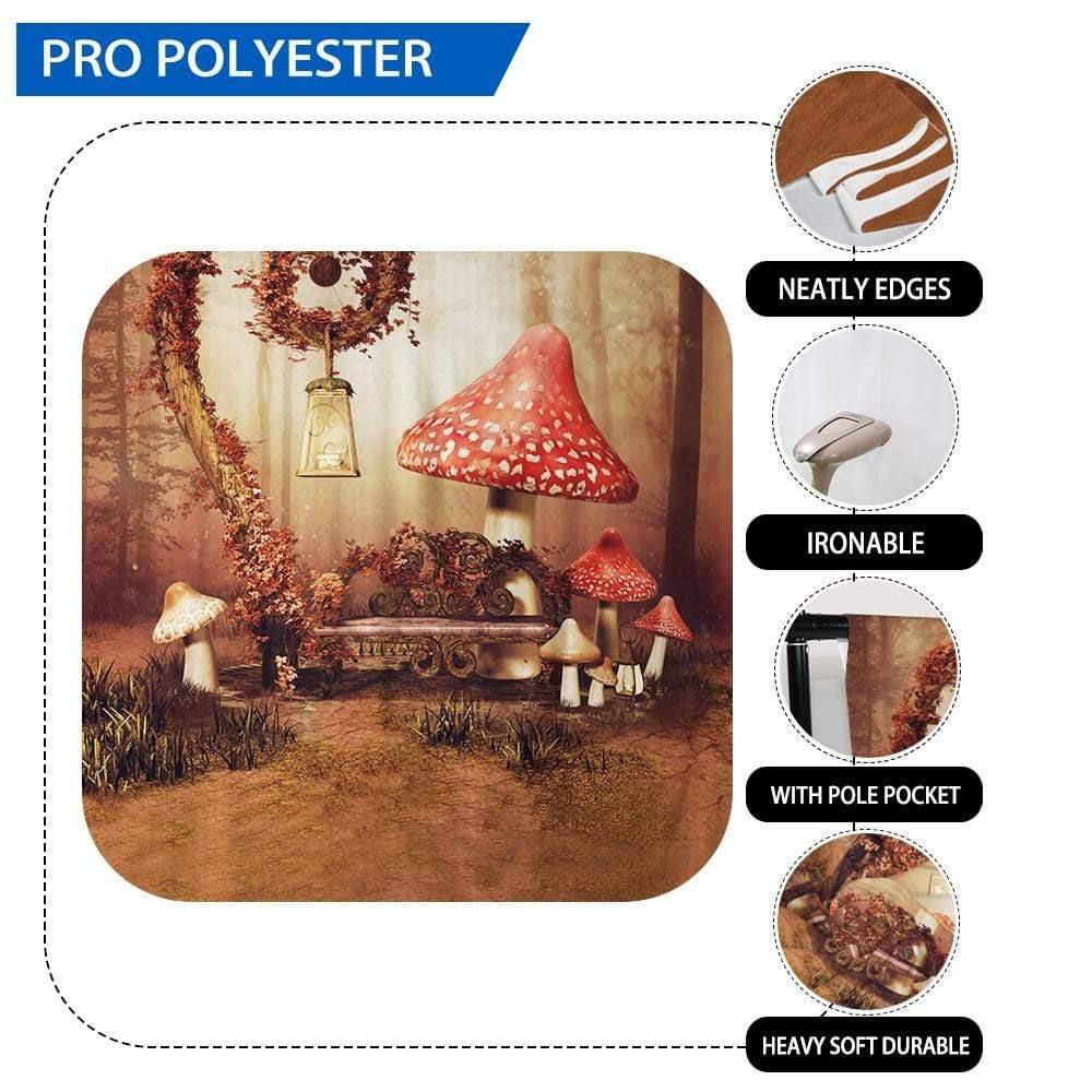 Allenjoy Red Mushroom Alice Wonderland Cute Baby Photo Booth Background for Photo Studio - Allenjoystudio