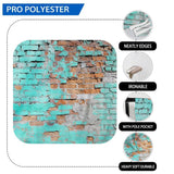 Allenjoy Retro Cracked Teal Bkue Brick Wall Backdrop - Allenjoystudio