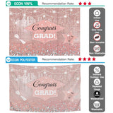 Allenjoy Rose Gold Congrats Grad  Pink Prom Party Backdrop - Allenjoystudio