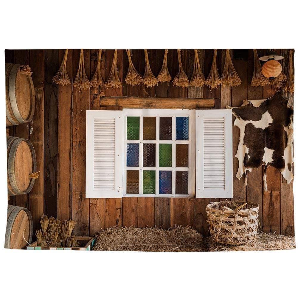 Allenjoy Rustic Window Photography Backdrop Wood House Retro Background Photocall - Allenjoystudio