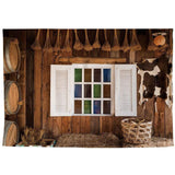 Allenjoy Rustic Window Photography Backdrop Wood House Retro Background Photocall - Allenjoystudio