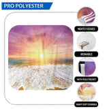 Allenjoy Sandy Beach Hawaii Purple Sky Sunset Backdrop - Allenjoystudio