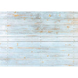 Allenjoy Retro Sky Blue Wood floor Backdrop for Photography