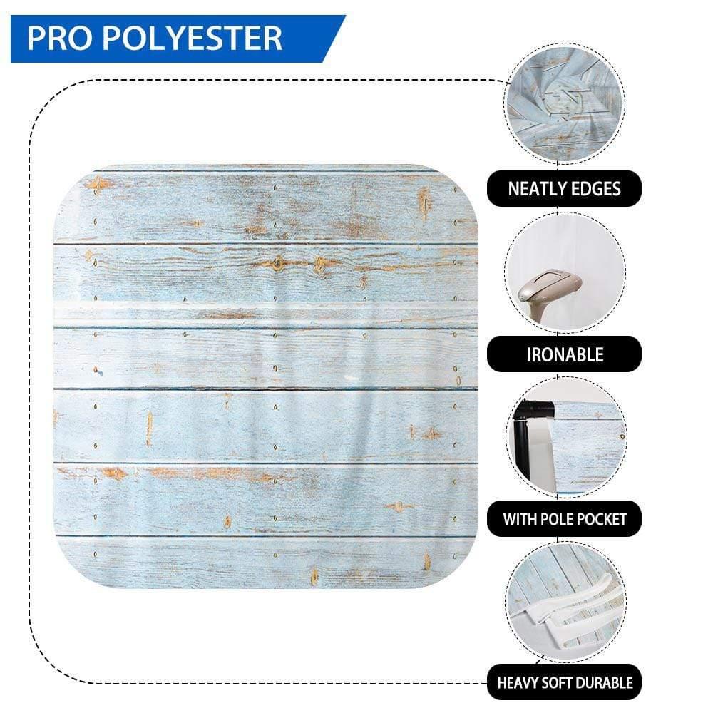 Allenjoy Retro Sky Blue Wood floor Backdrop for Photography - Allenjoystudio