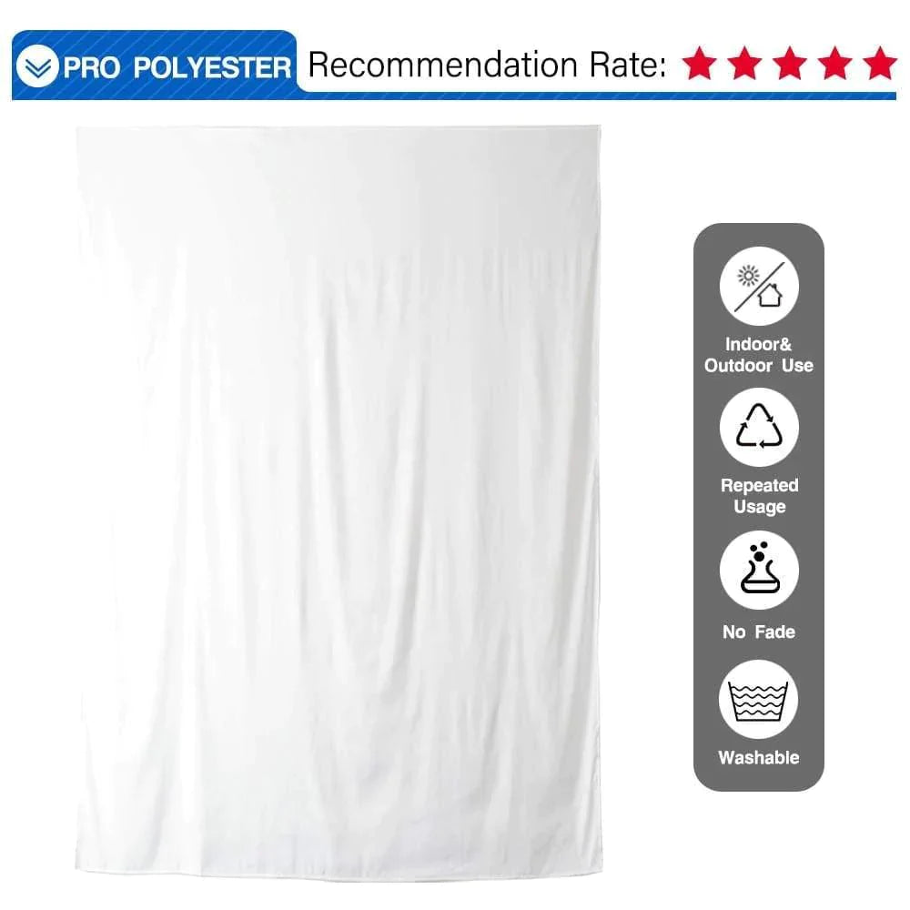 Allenjoy Solid White Fabric Photography Backdrop - Allenjoystudio