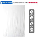 Allenjoy Solid White Fabric Photography Backdrop - Allenjoystudio