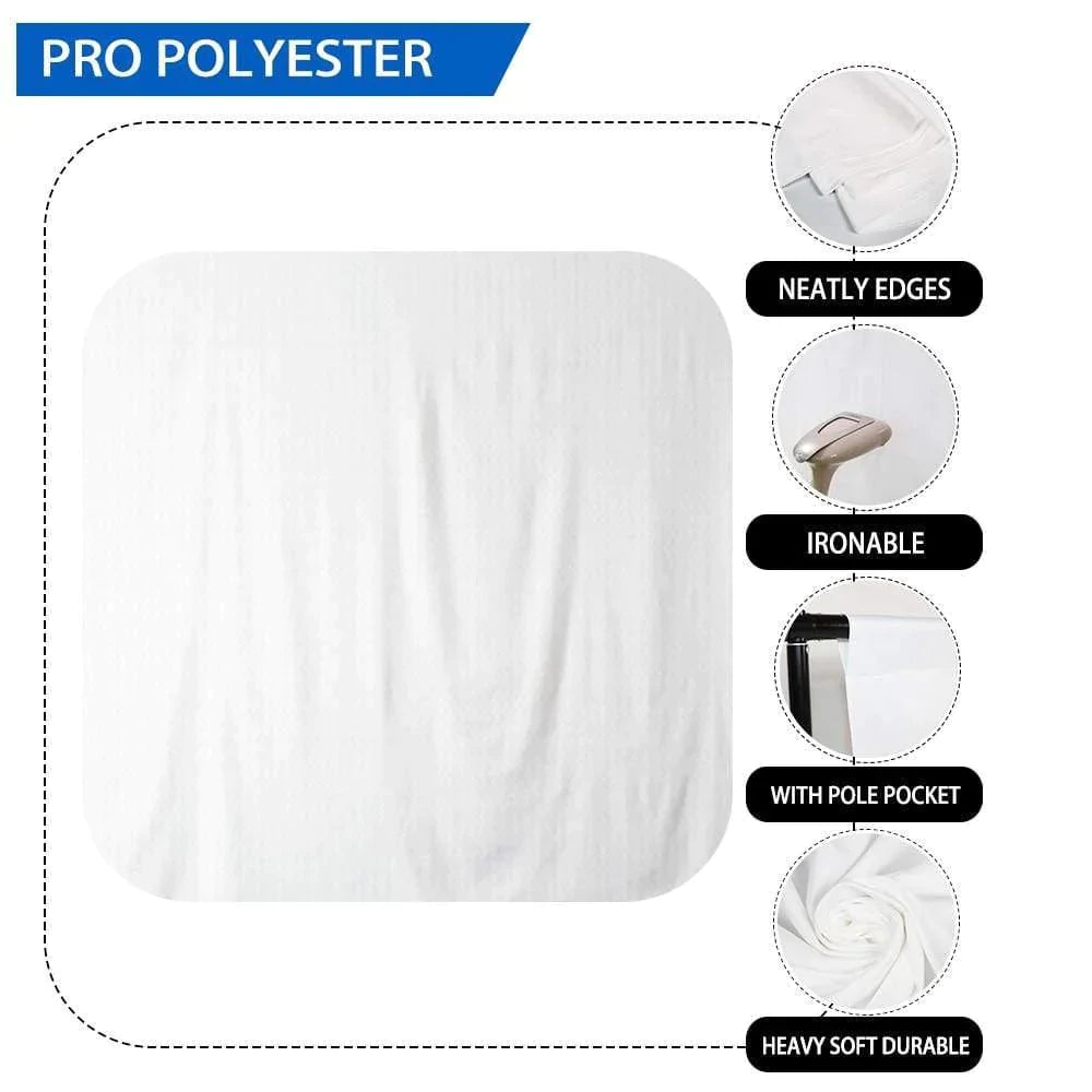 Allenjoy Solid White Fabric Photography Backdrop - Allenjoystudio
