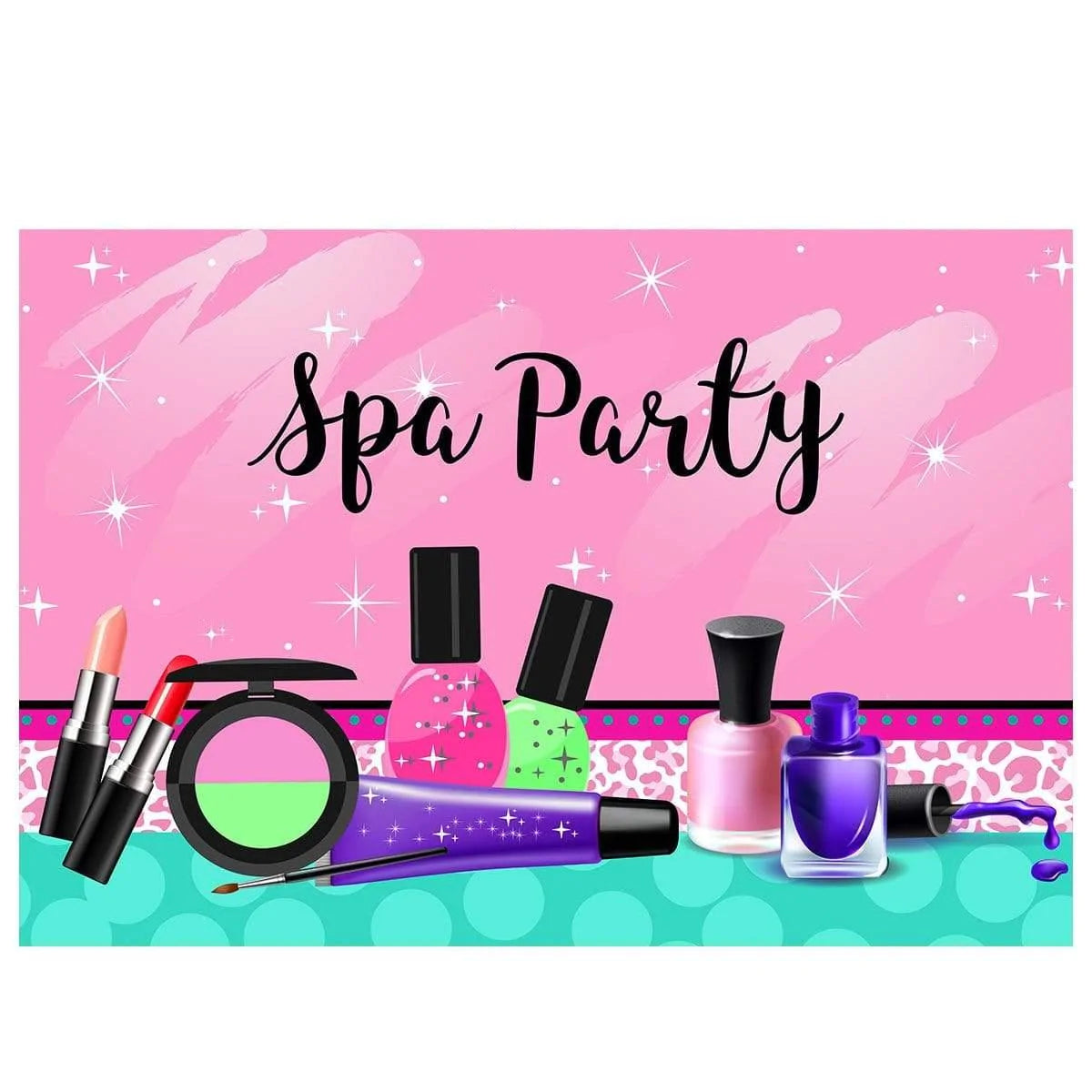 Allenjoy Spa Party  Make Up Sweet 16th Birthday Backdrop - Allenjoystudio
