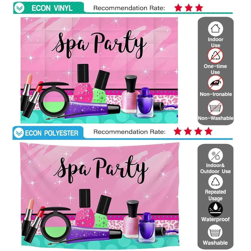 Allenjoy Spa Party  Make Up Sweet 16th Birthday Backdrop - Allenjoystudio