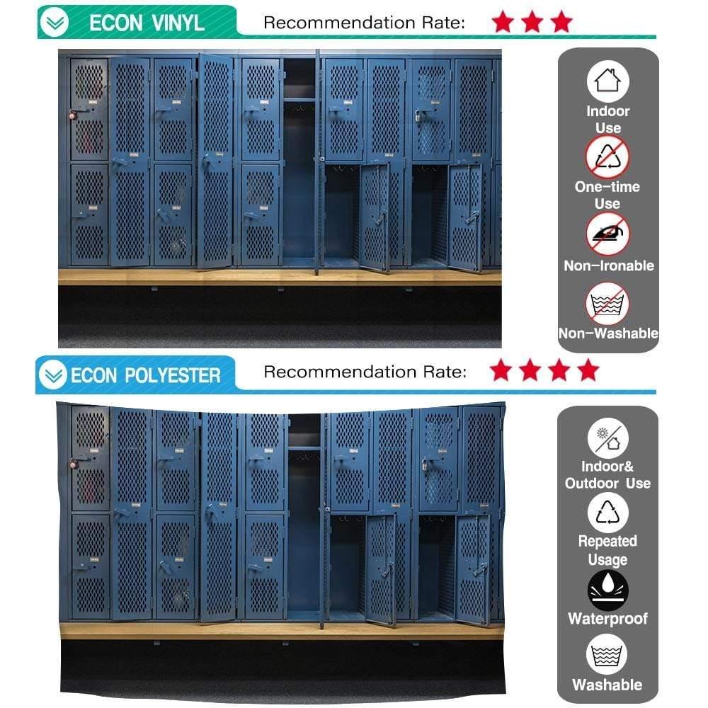 Allenjoy Sport Backdrop Blue Metal Cage Locker Room - Allenjoystudio