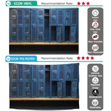 Allenjoy Sport Backdrop Blue Metal Cage Locker Room - Allenjoystudio