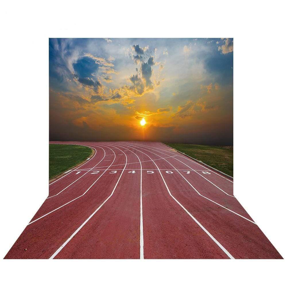 Allenjoy Sport Nature Playground Sky Sunset Backdrop - Allenjoystudio