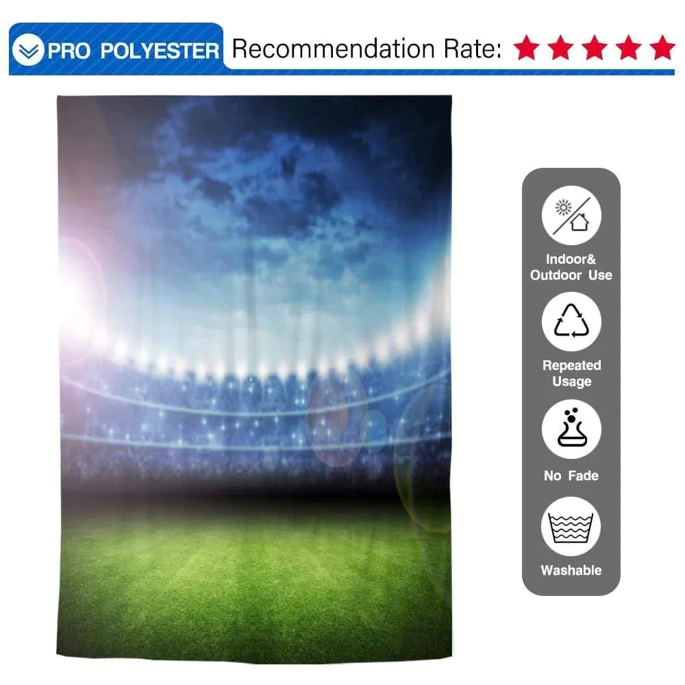 Allenjoy Sports Backdrop Football Field with Light Flicker - Allenjoystudio
