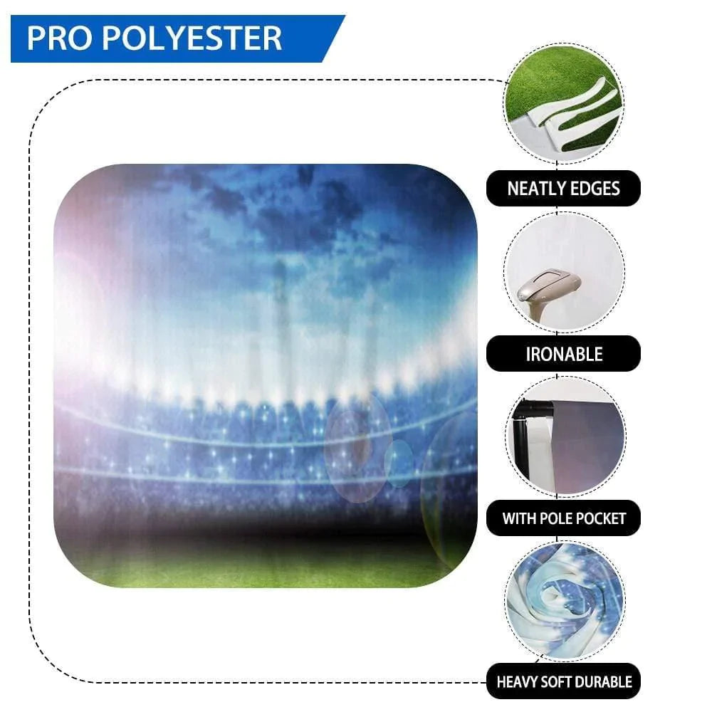 Allenjoy Sports Backdrop Football Field with Light Flicker - Allenjoystudio