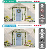 Allenjoy Spring White Wooden House Tulip Flowerpot Backdrop - Allenjoystudio